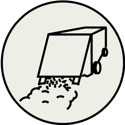 Icon umgebauter Mulch - Ladewagen